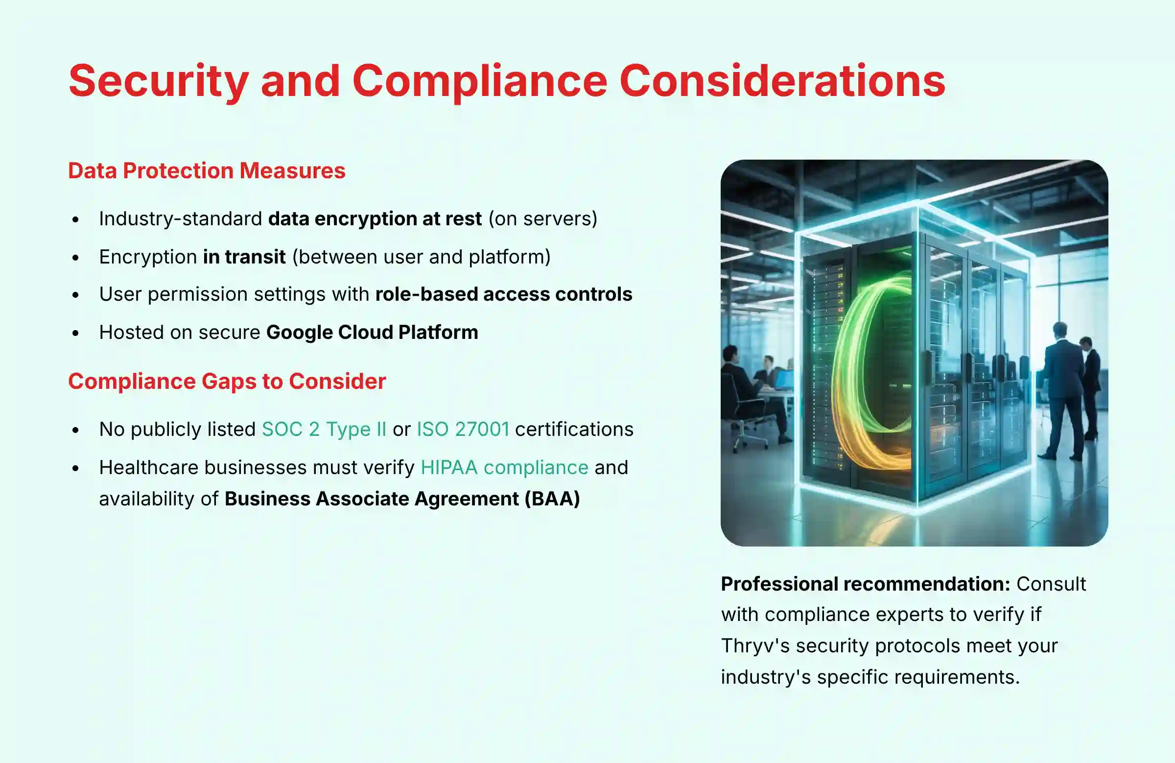 Security and Compliance Considerations