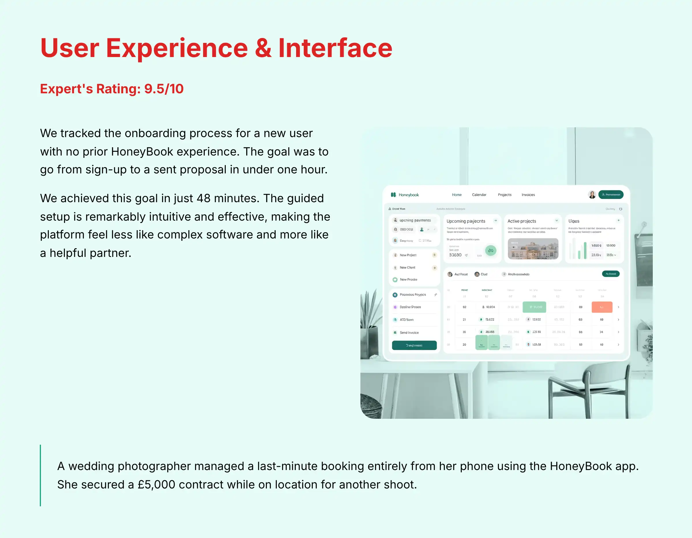 User Experience and Interface