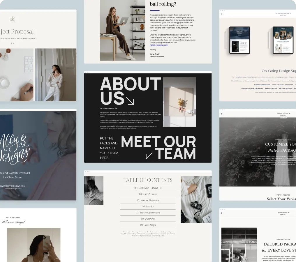 HoneyBook Proposal Template Example