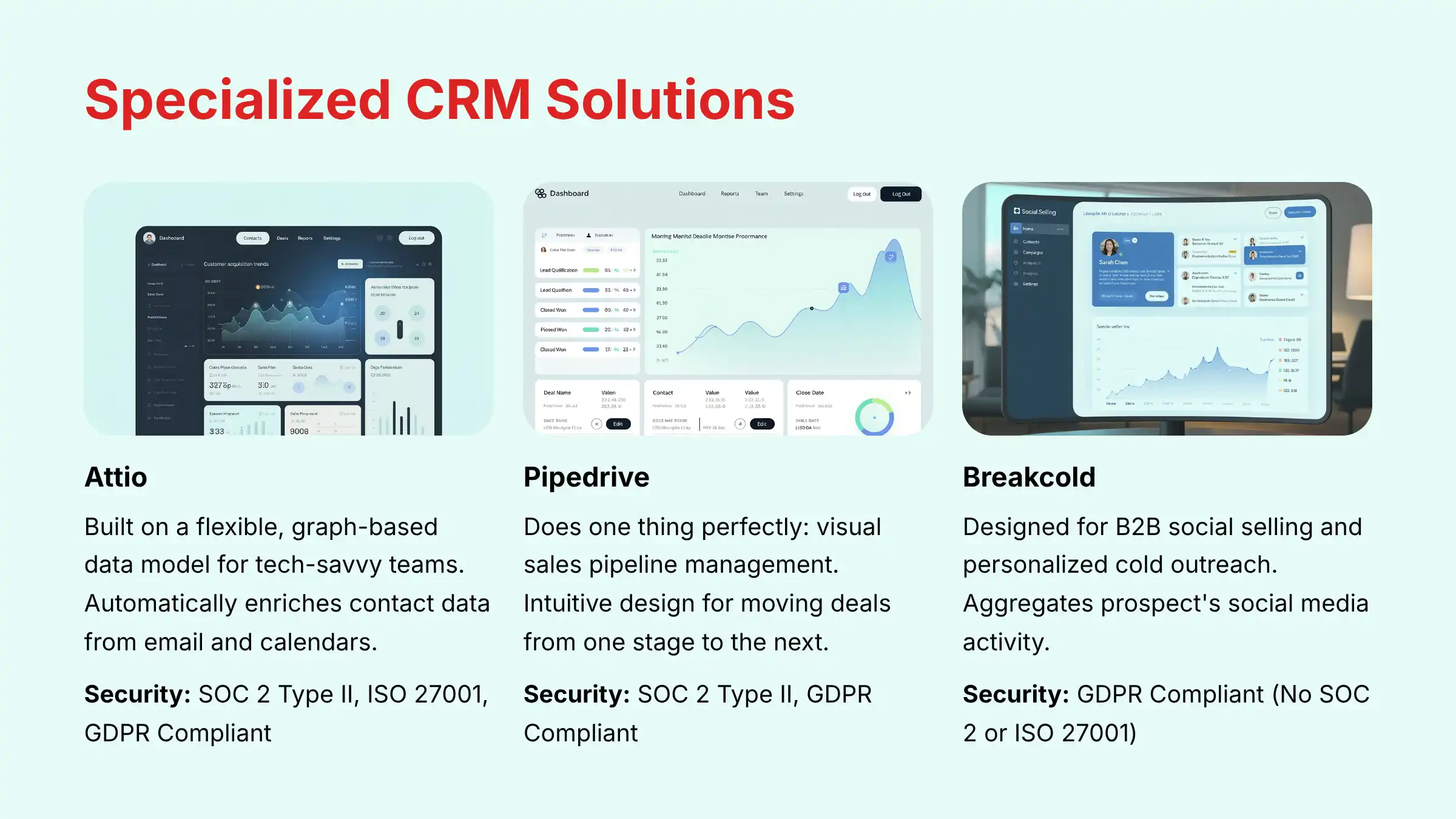 Specialized CRM Solutions