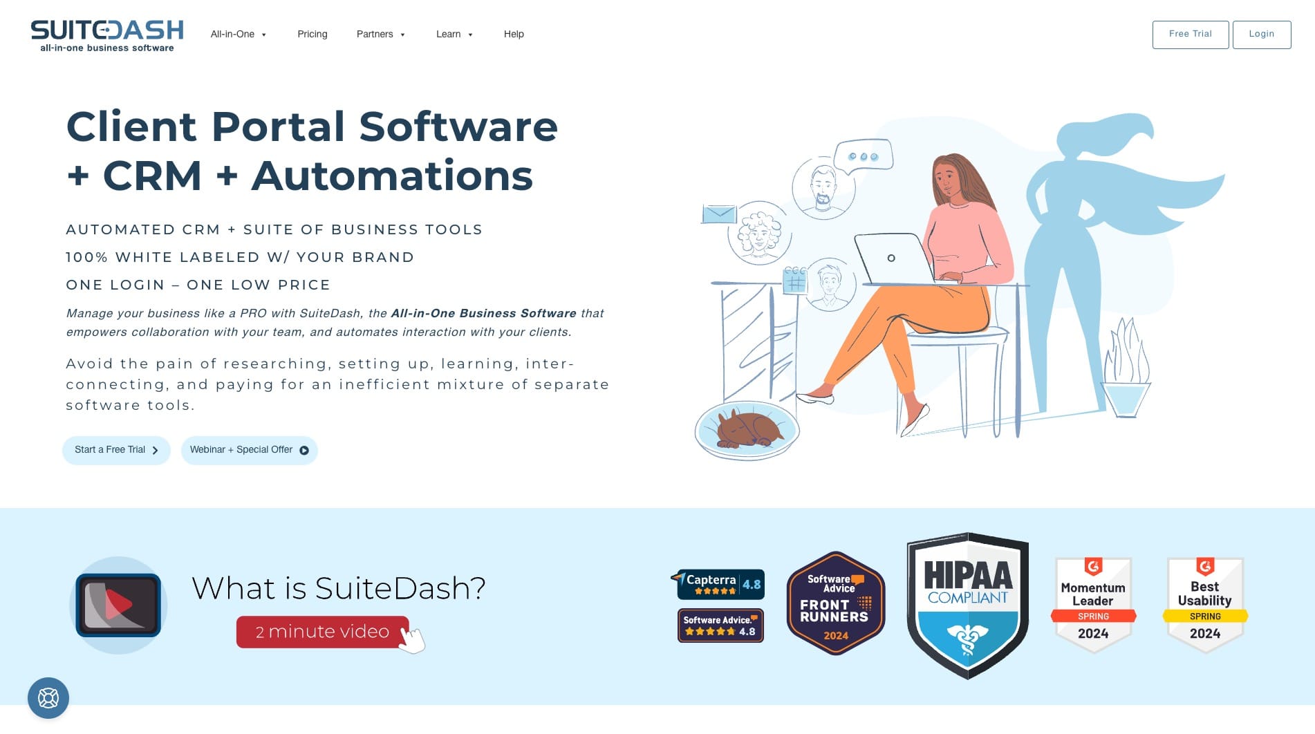 SuiteDash White Label CRM Portal
