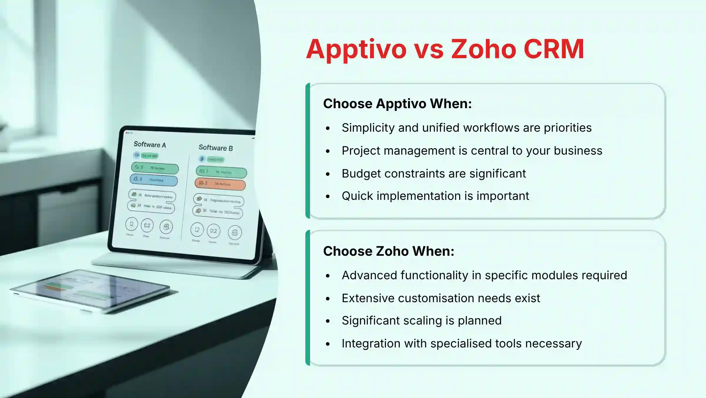 Apptivo vs Zoho CRM Detailed Comparison