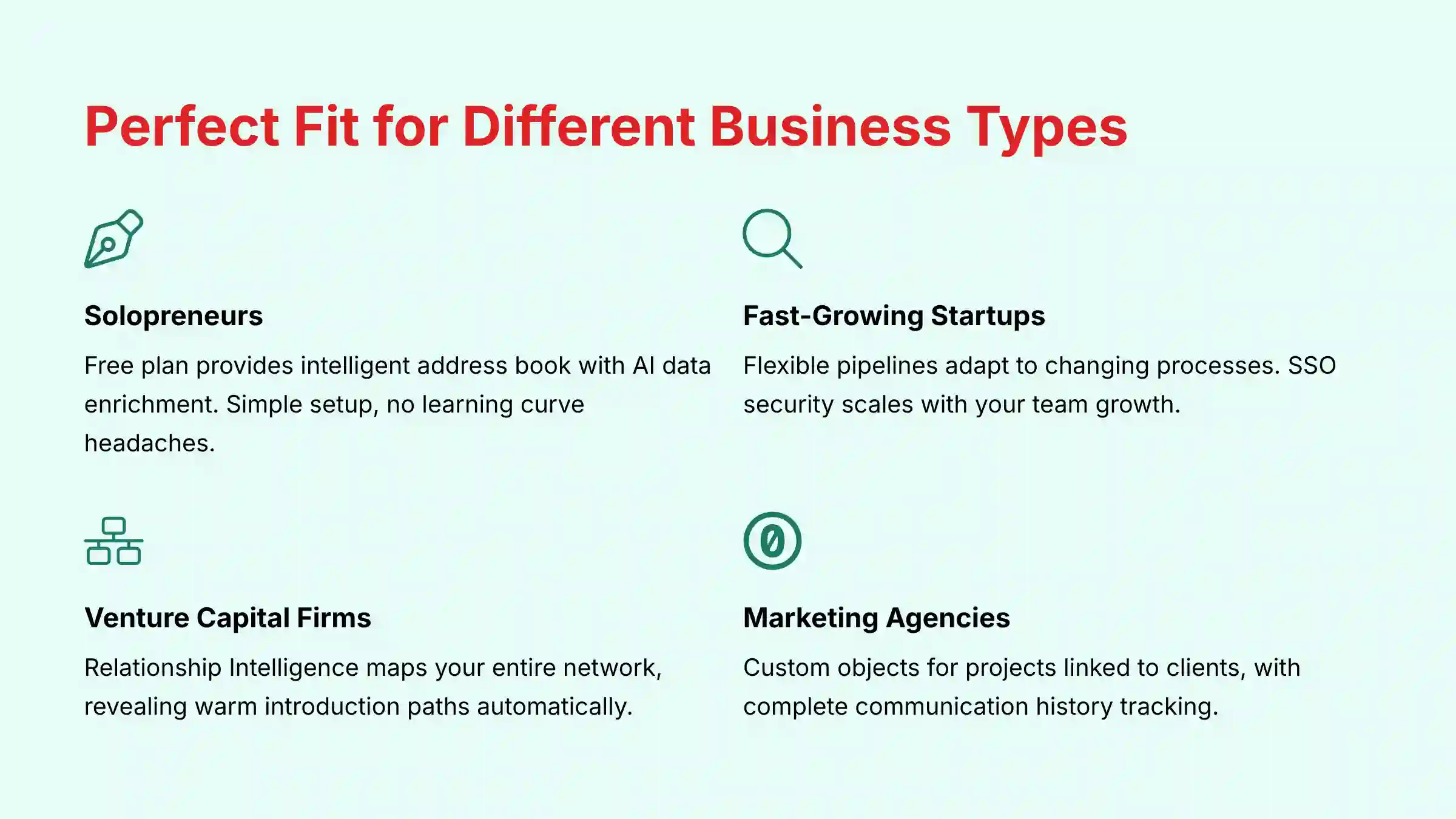 Perfect Fit for Different Business Types - Attio Use Cases