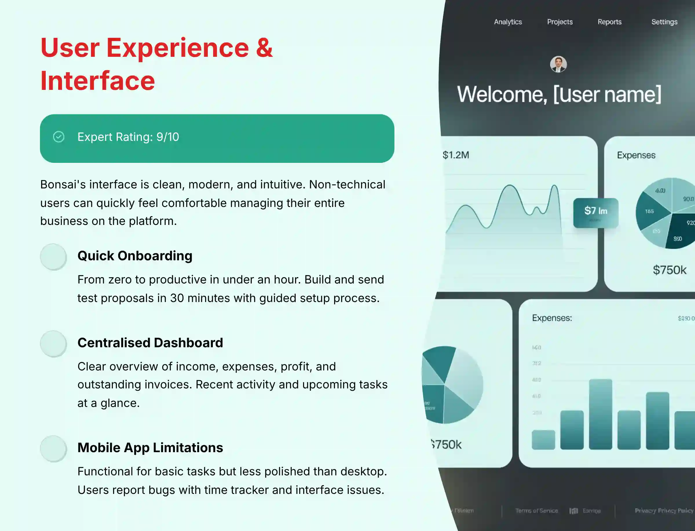 User Experience and Interface