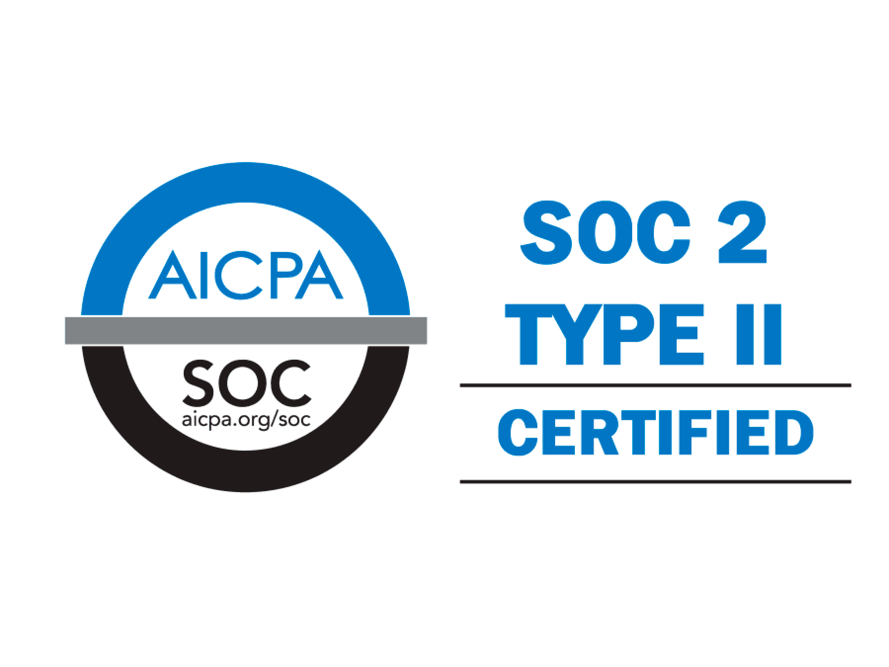 SOC 2 Type II Security Certification Badge