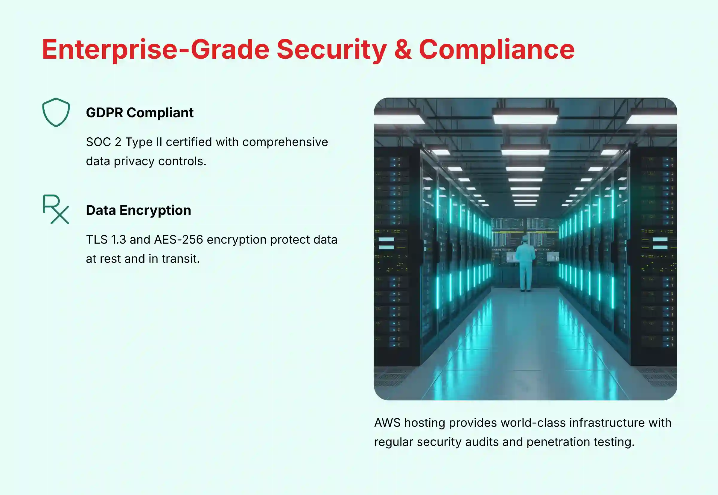 Enterprise Grade Security and Compliance