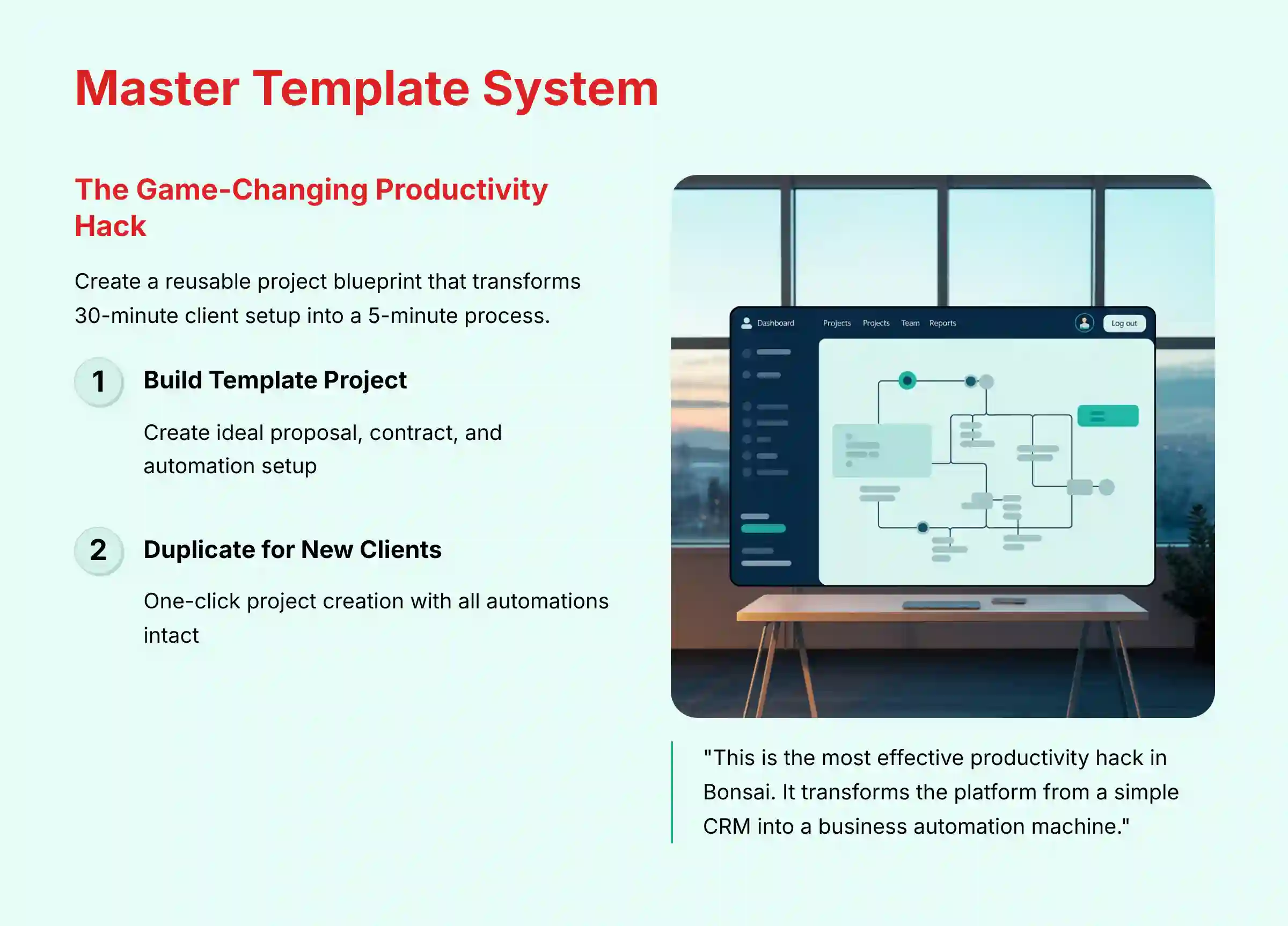 Master Template System for Enhanced Productivity