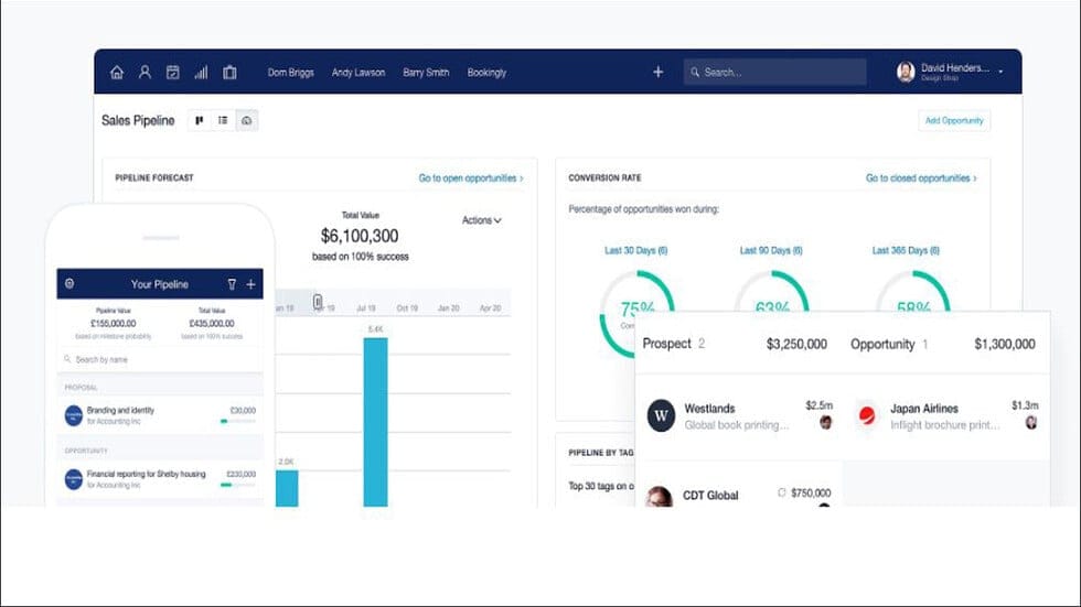 Capsule CRM Interface Screenshot