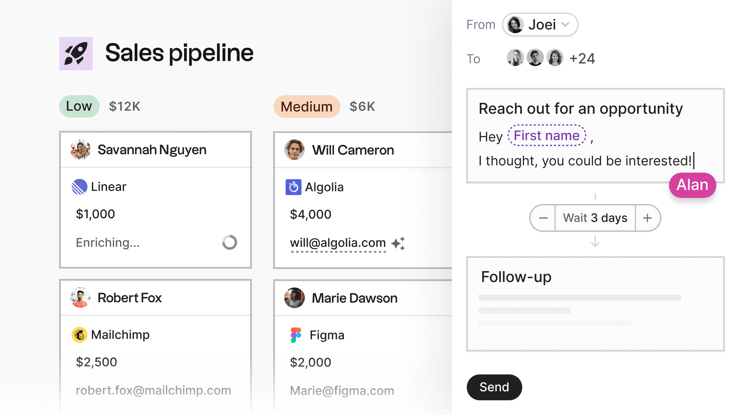 Folk CRM Email Sequences and Messaging Automation