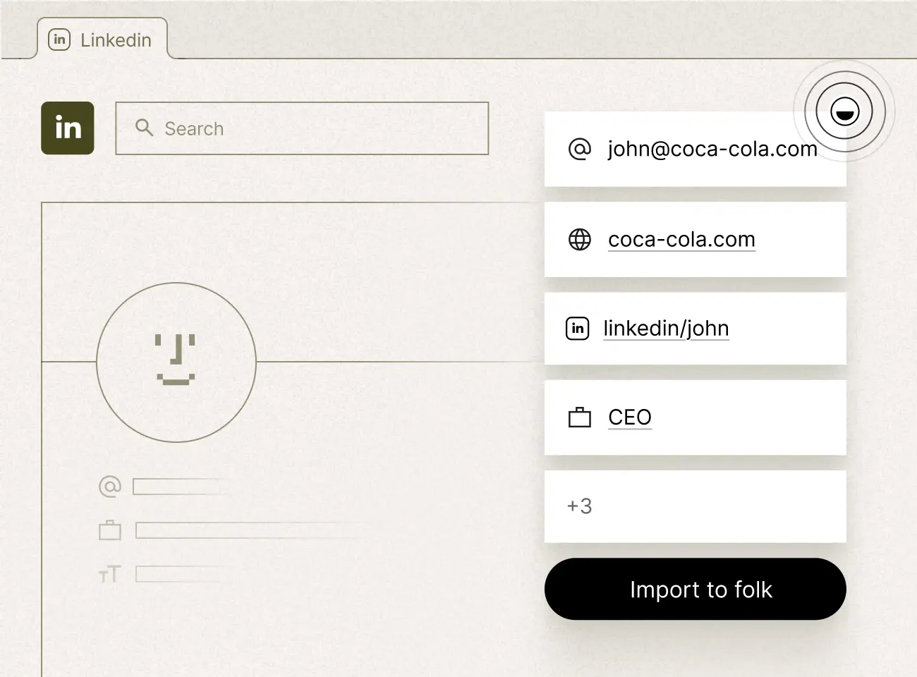 FolkX Chrome Extension LinkedIn Integration