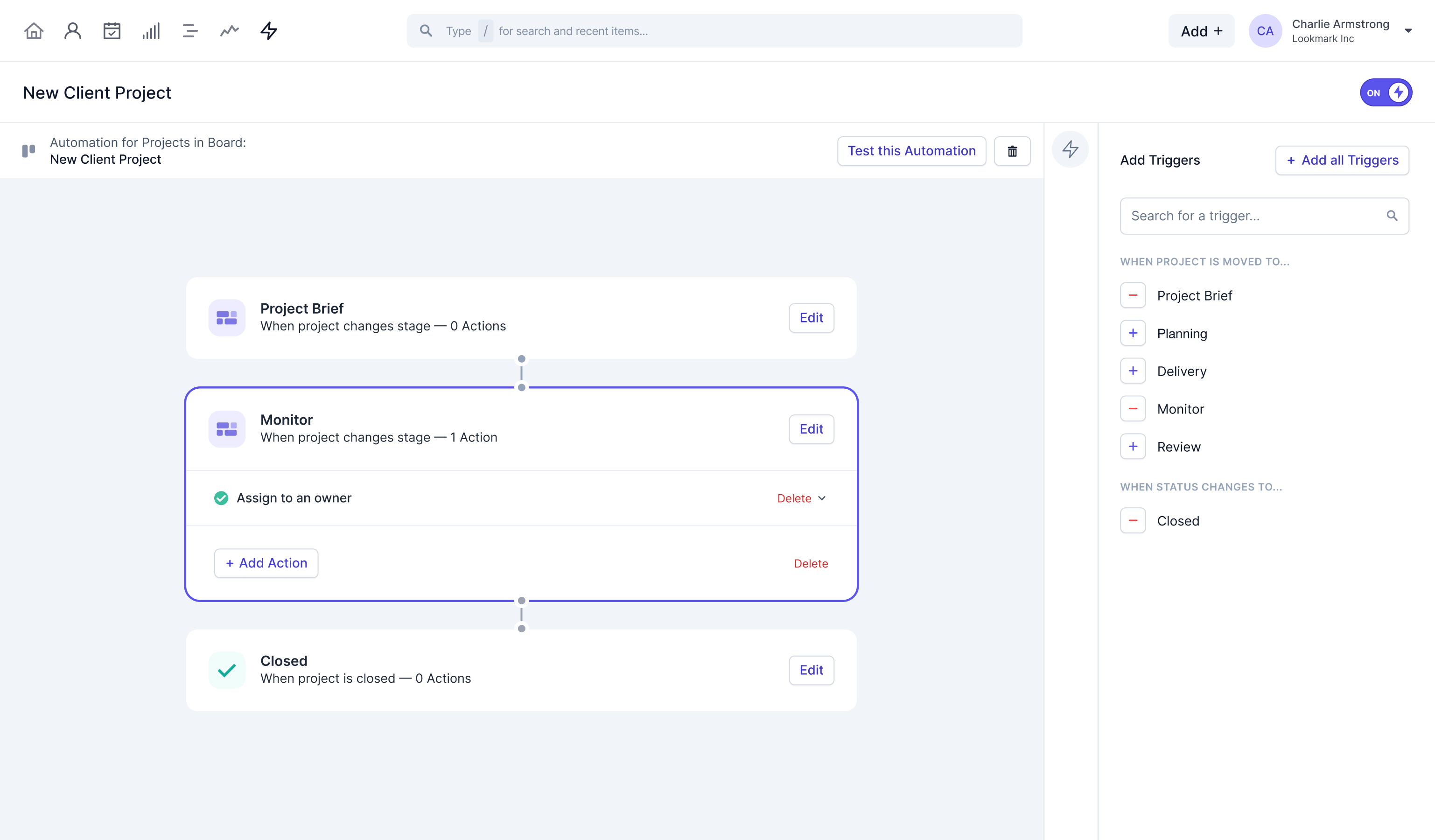 Capsule CRM AI Sales Assistant workflow automation interface
